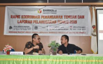 Rapat Koordinasi Penanganan Temuan Pelanggaran Pemilu 2019