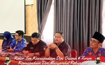 RAPAT KOORDINASI TIM KEWASPADAAN DINI DAERAH & FORUM KEWASPADAAN DINI MASYARAKAT KABUPATEN SANGGAU TAHUN 2023