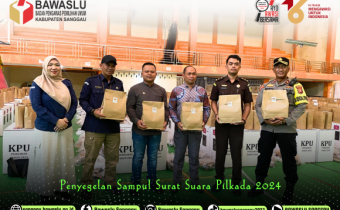 Penyegelan Sampul Surat Suara untuk Pemilihan Kepala Daerah (Pilkada) 2024