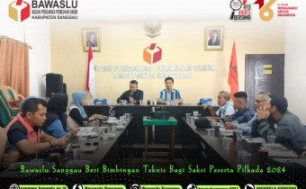 Bimbingan Teknis Bagi Saksi Peserta Pilkada 2024