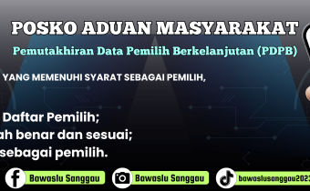 Bawaslu Kabupaten Sanggau Buka Posko PDPB