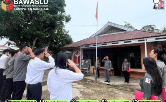 Apel Pagi Jadi Momen Penyegaran Semangat dan Komitmen Jajaran Bawaslu Kabupaten Sanggau