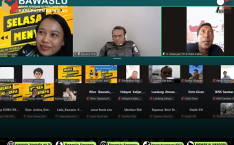 Bawaslu Kabupaten Sanggau Selenggarakan Kegiatan Selasa Menyapa via Zoom, Topik: Pemilih Pemula dalam Lanskap Pemilu 2019