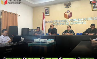 Bawaslu Kabupaten Sanggau Gelar Diskusi Internal Evaluasi Penanganan Pelanggaran Pada Pemilihan Tahun 2024