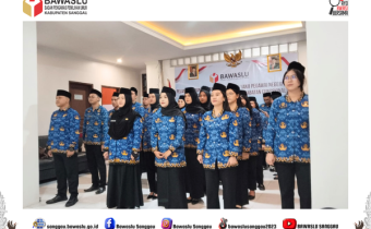 Tiga Pegawai Bawaslu Sanggau Dilantik Sebagai PNS, Siap Mengabdi untuk Bumi Daranante