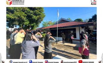 Apel Rutin Senin Pagi Jadi Momentum Penguatan Kinerja di Bawaslu Kabupaten Sanggau