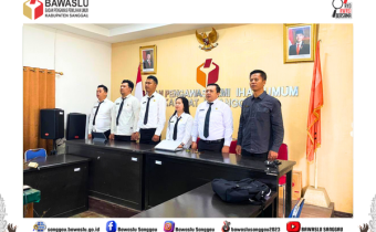 PPPK Bawaslu Kabupaten Sanggau Ikuti Pembukaan Orientasi Secara Daring