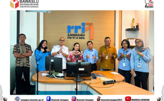 Perkuat Sinergi Kelembagaan, Bawaslu Kabupaten Sanggau Bahas Nota Kesepahaman dengan RRI Sanggau