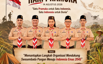 Hari Pramuka ke-65 Tahun 2026: Bawaslu Kabupaten Sanggau Ajak Wujudkan Generasi Tangguh Menuju Indonesia Emas 2045