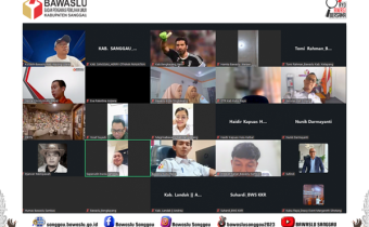 Perkuat Pengawasan Data Pemilih dan Kehumasan, Bawaslu Sanggau Ikuti Rakor Bawaslu Kalbar