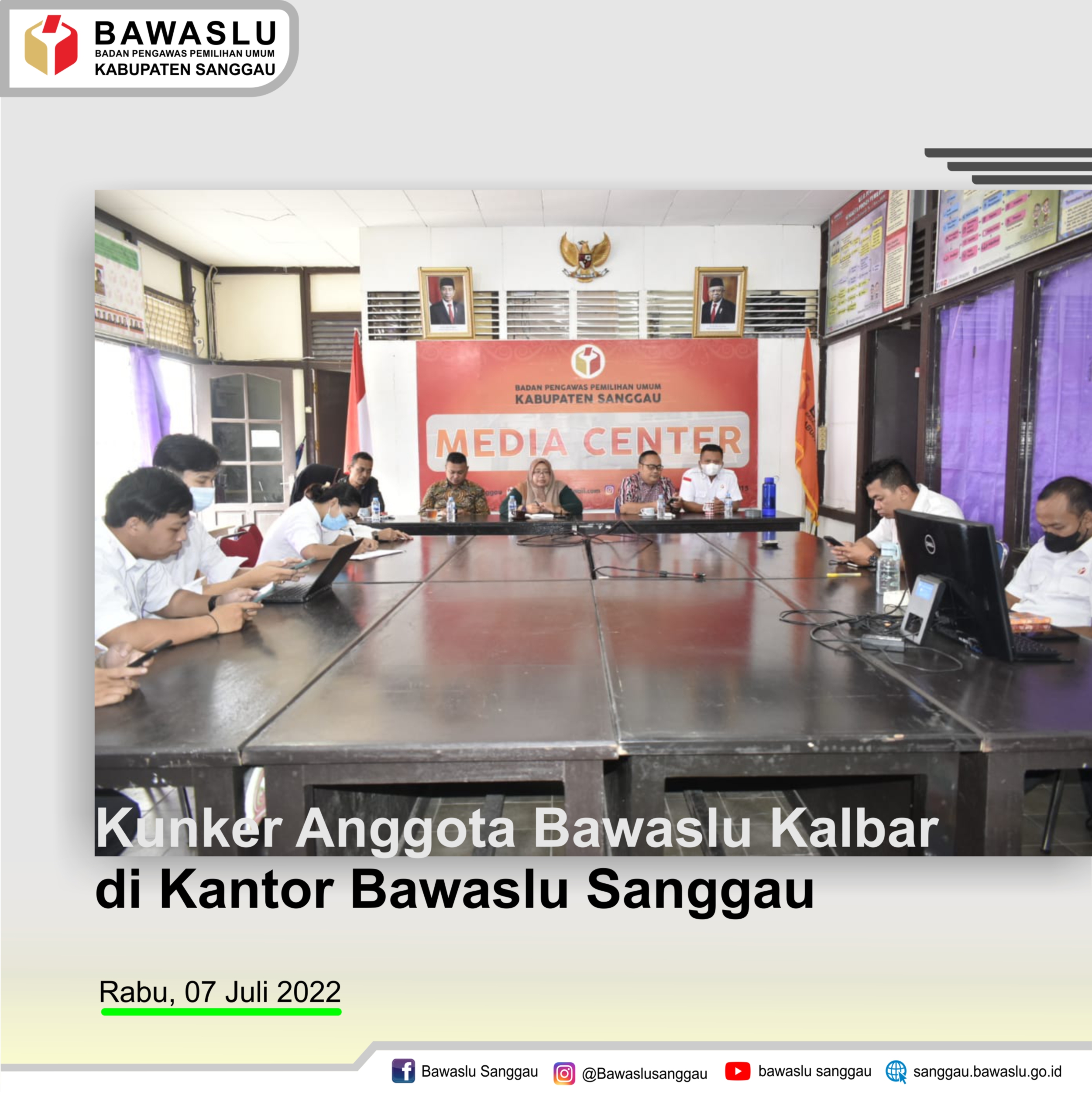 Supervisi Anggota Bawaslu Kalimantan Barat, “Saya butuh masukan dari staf untuk kemajuan lembaga”